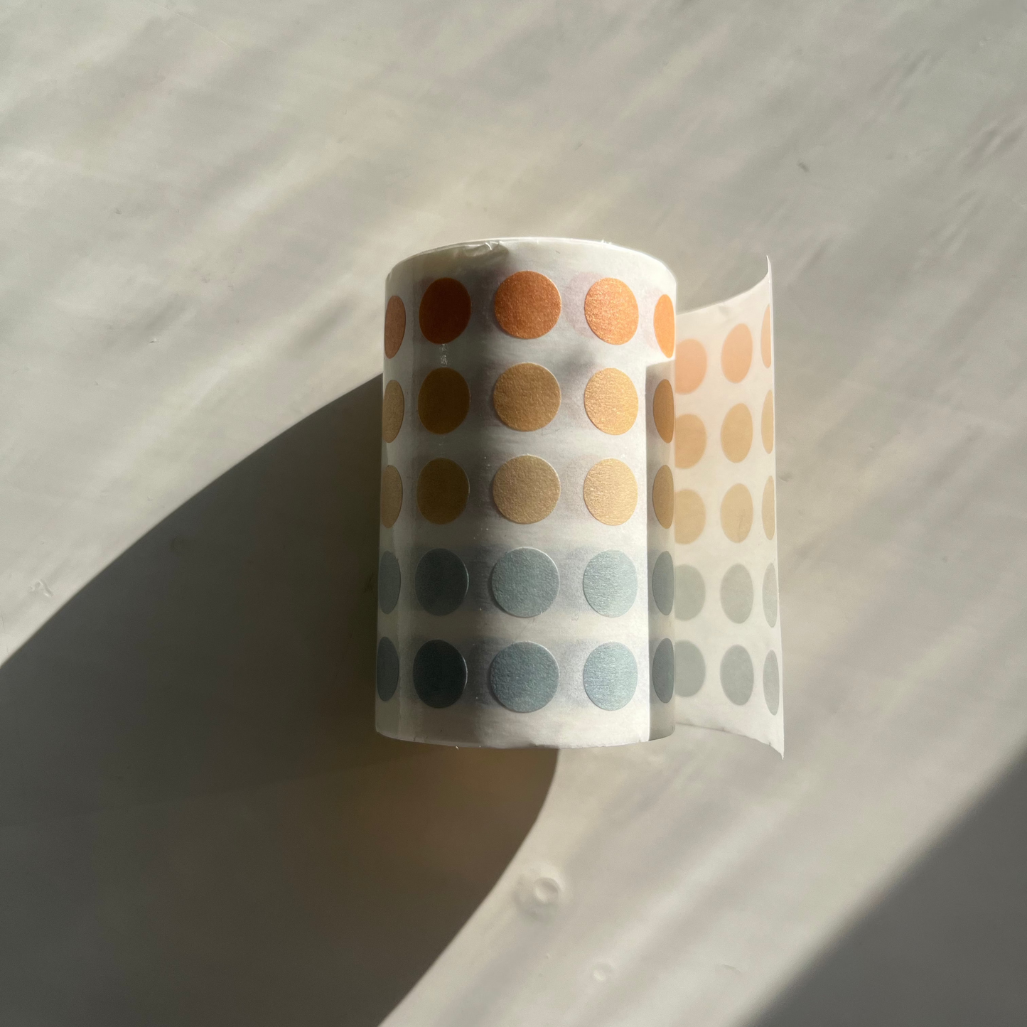 Pastellfärgade Cirkelformade Klistermärken