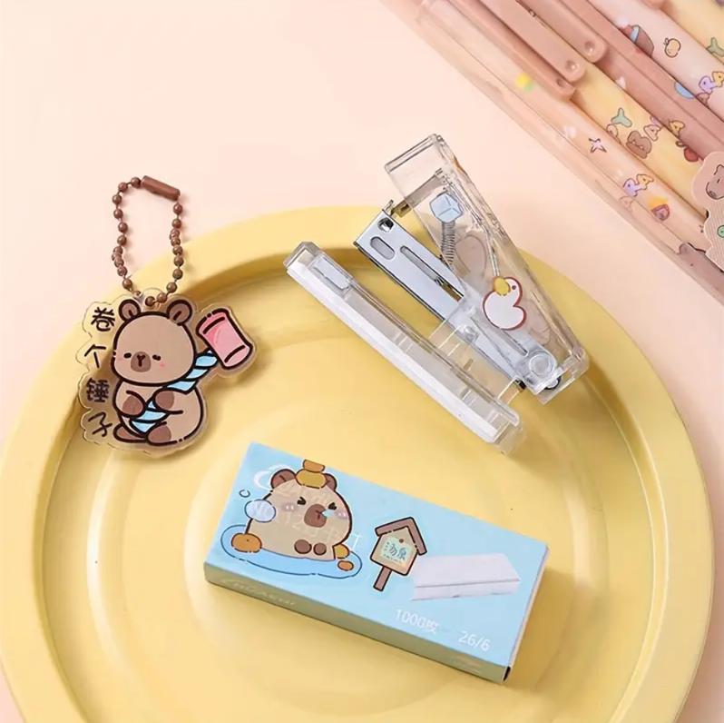 Capybara-Themed 13 and 7pcs Stationery Set, Perfect gift for Christmas, stationary gift bundle